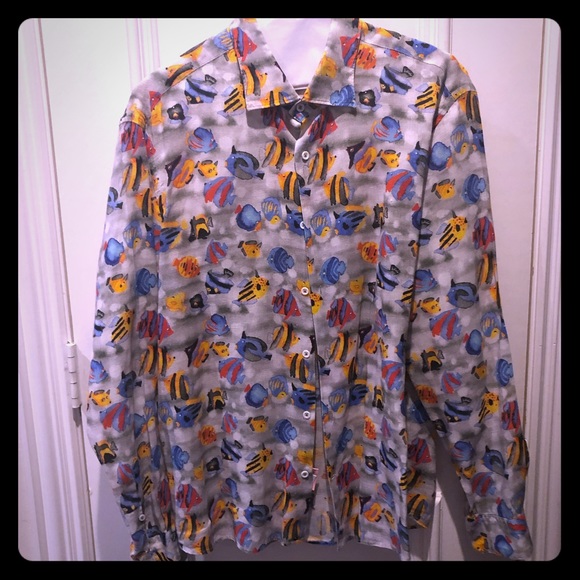 Drumohr Other - Drumohr linen tropical shirt